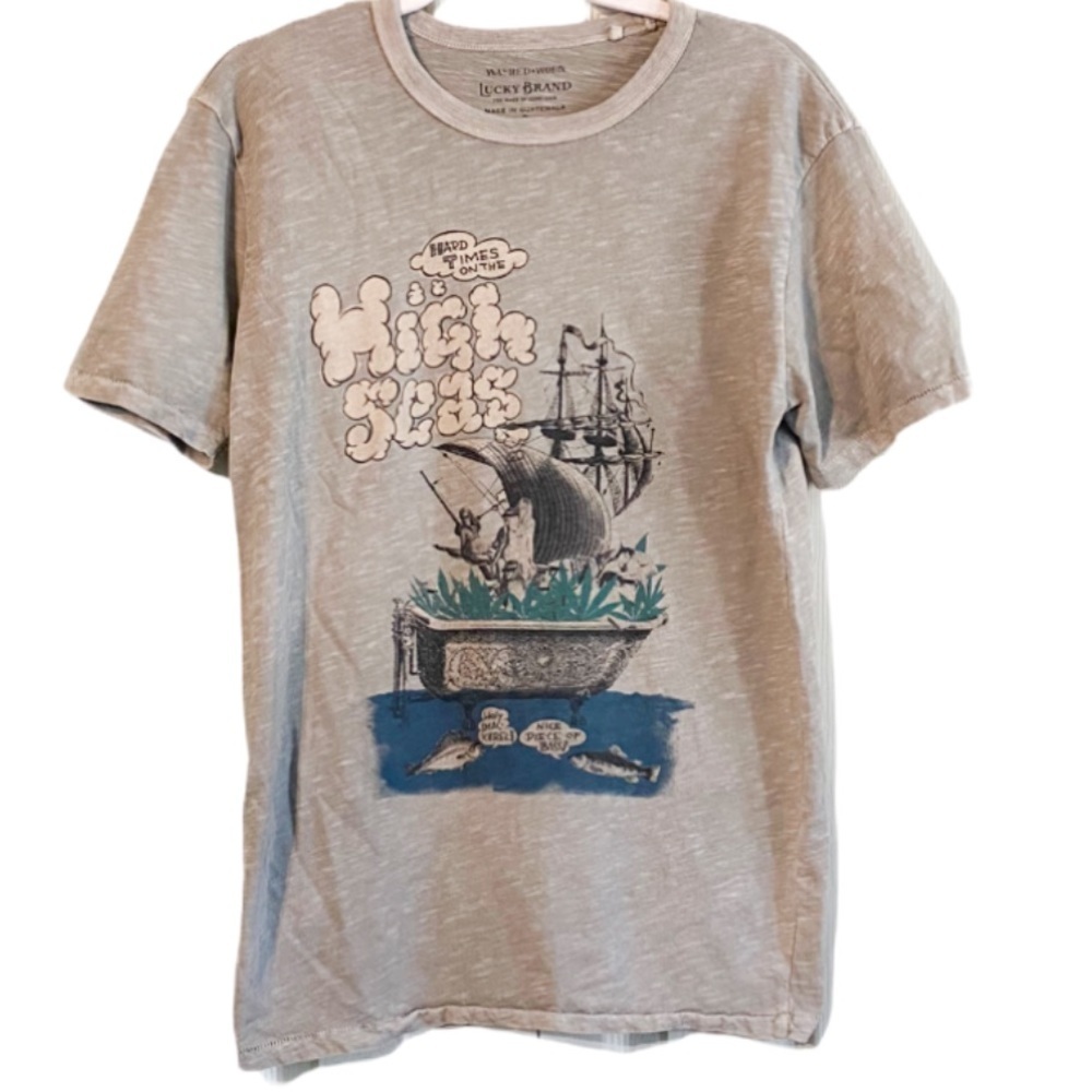 Lucky Brand Hard Times High Seas graphic tee s